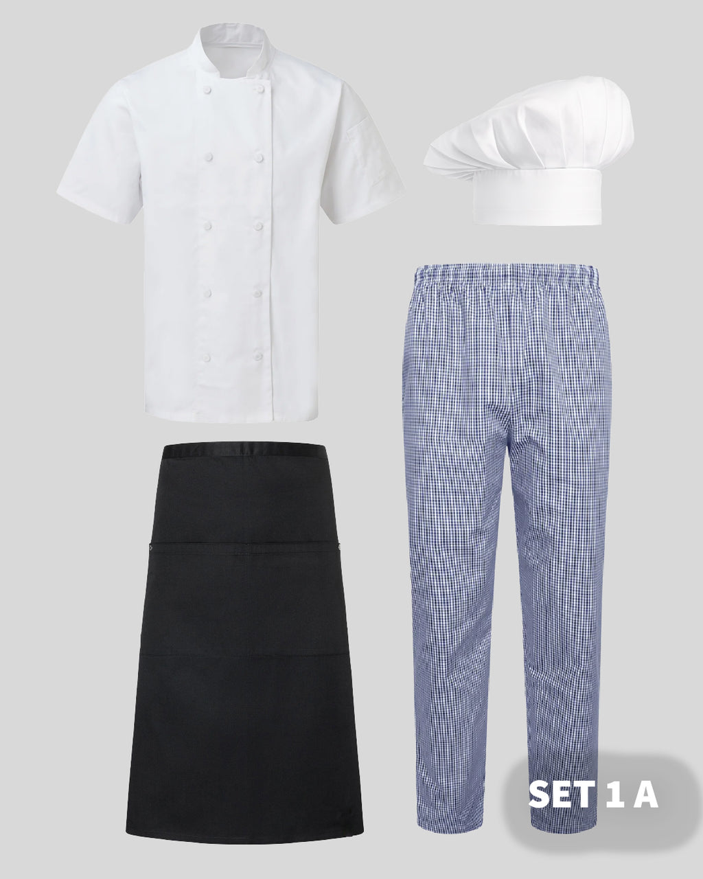 The Chef Collection kitchen uniform Set 1