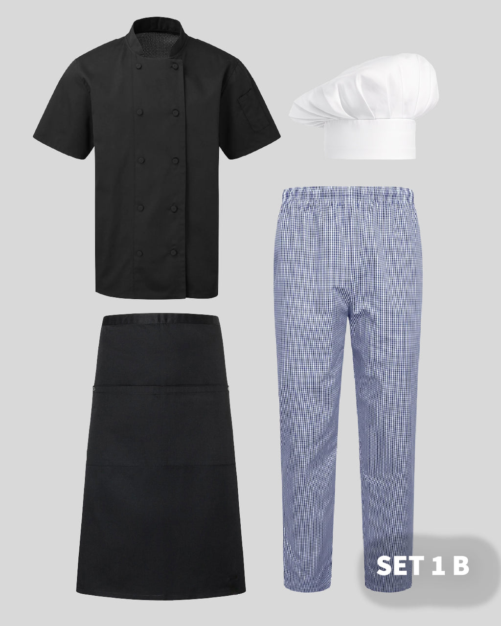 The Chef Collection kitchen uniform Set 1