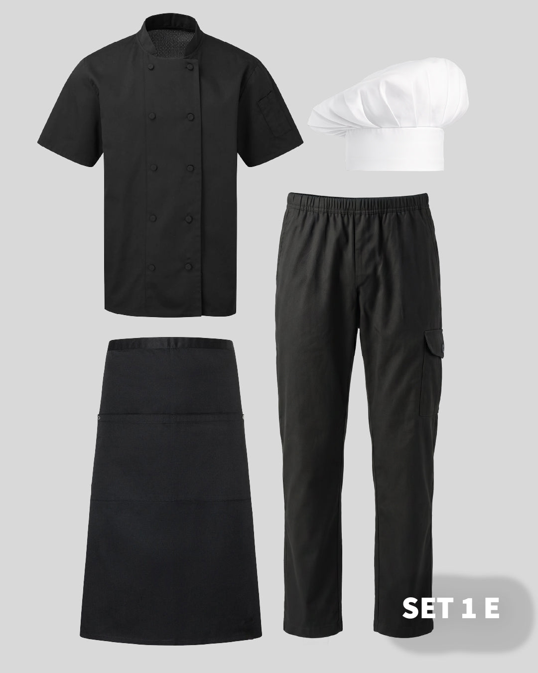 The Chef Collection kitchen uniform Set 1