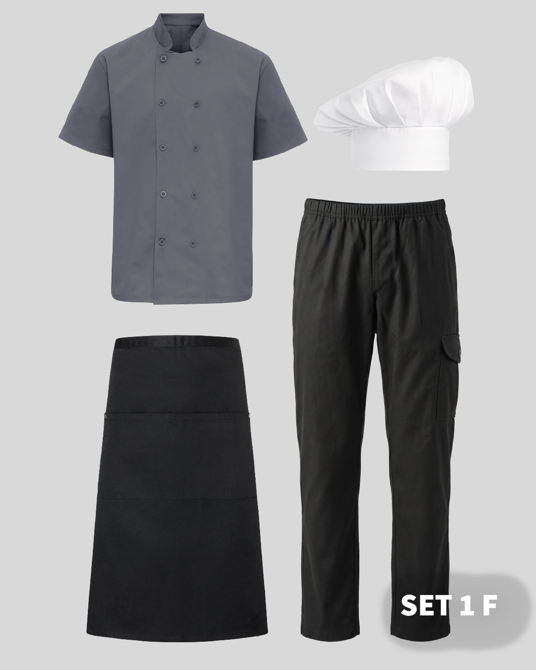 The Chef Collection kitchen uniform Set 1