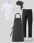 The Chef Collection kitchen uniform Set 3