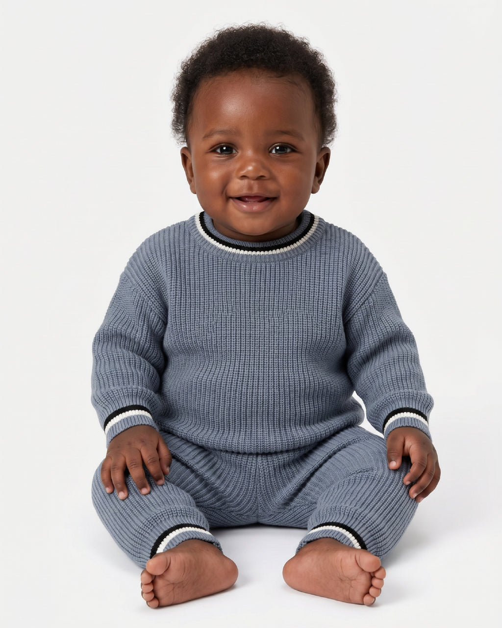 Baby boys knit two-piece set