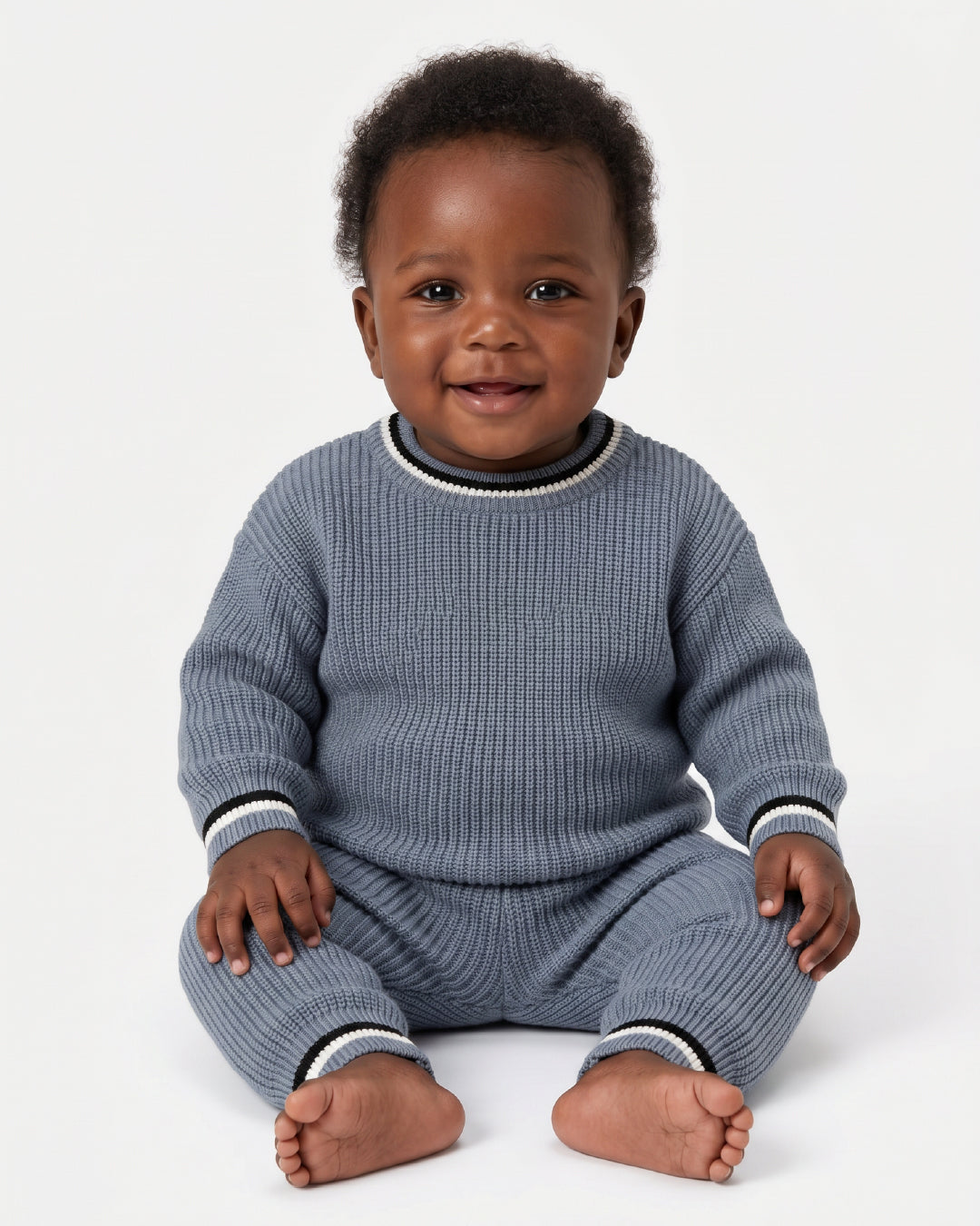 Baby boys knit two-piece set