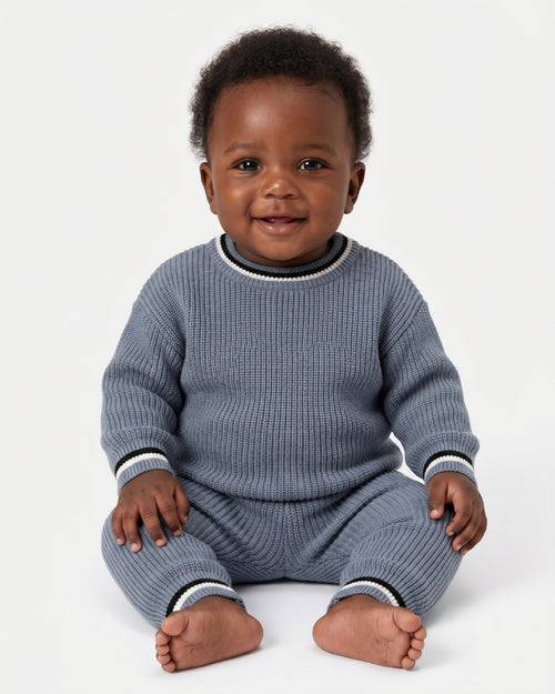 Baby boys knit two-piece set
