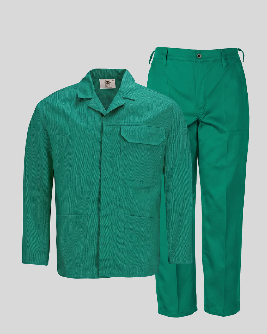 WSG1200 - Industrial workwear set – jacket and trousers (Emerald green)