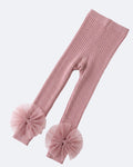 Baby girl bowknot cotton tights