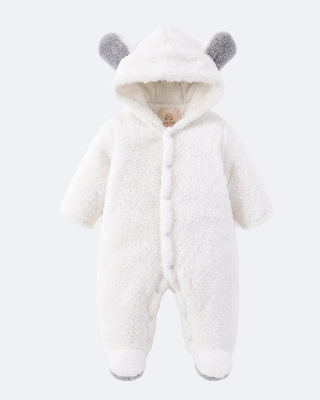 Baby boy cosy bear hood onesie