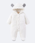 Baby boy cosy bear hood onesie