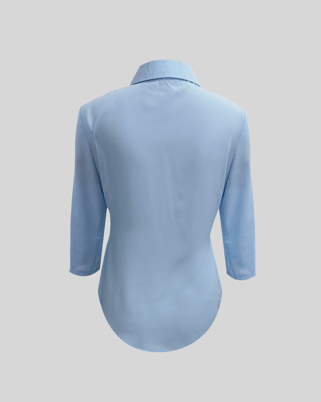 B010 - Classic collared v-neck blouse
