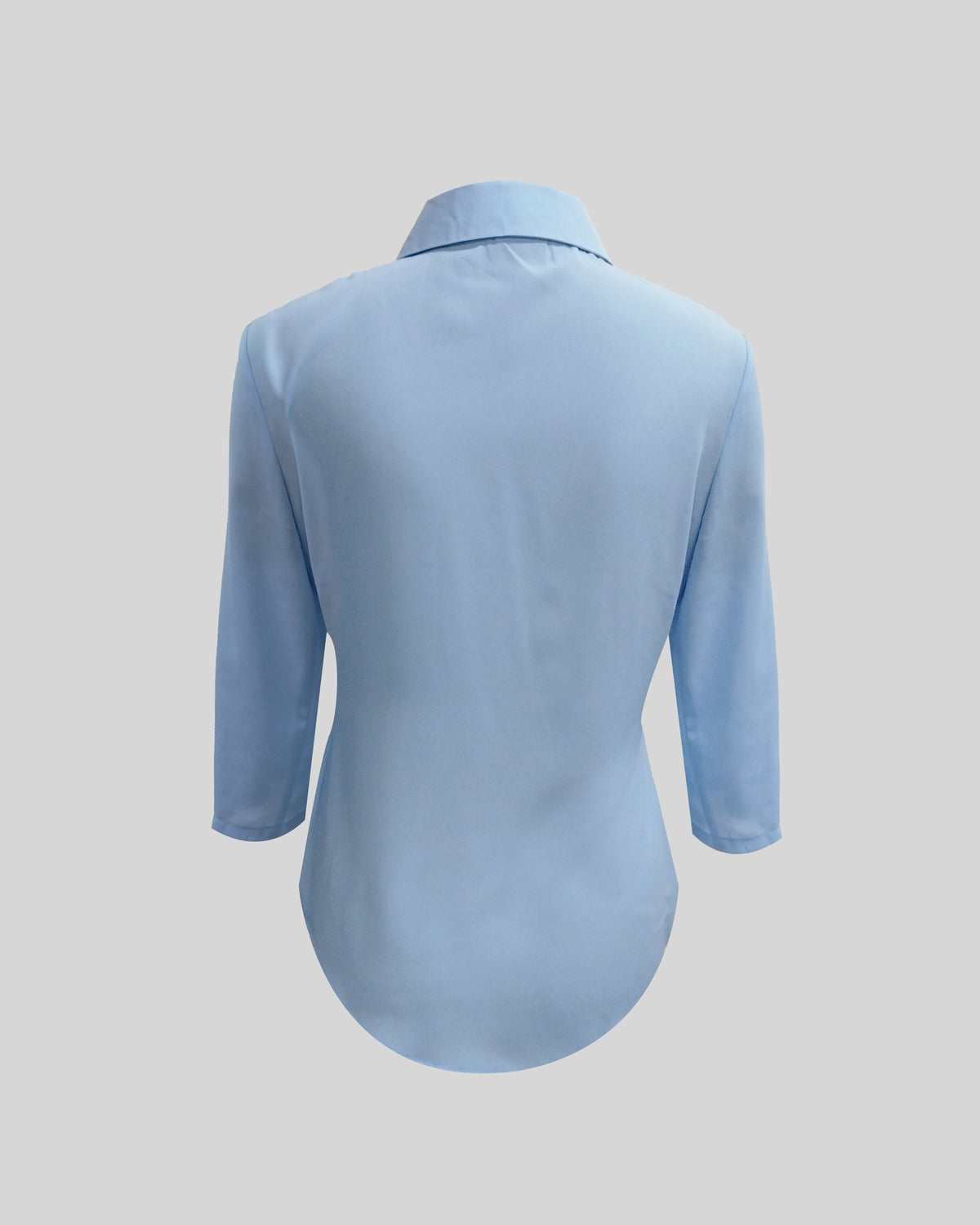 B010 - Classic collared v-neck blouse