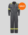 Reflective Tape Work Coverall, Polycotton Twill