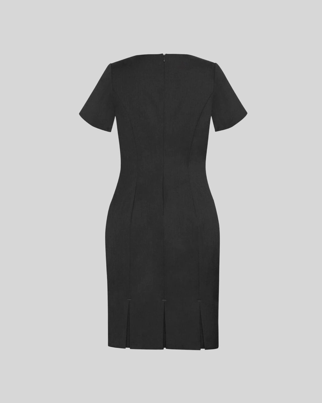D004 - Short-sleeve high-neck dress