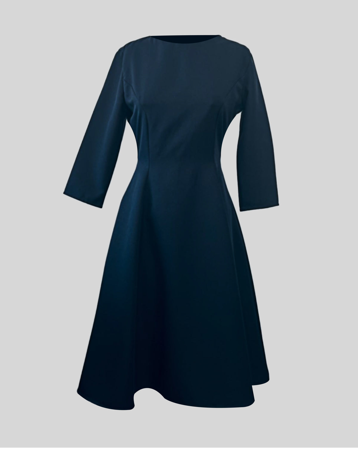 D005 - Long-sleeve A-line dress