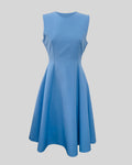 D004  - Sleeveless A-line round-neck dress