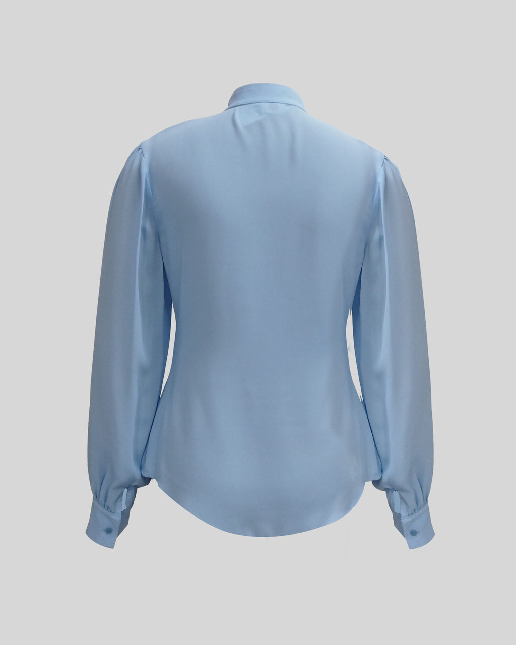 B008 - Wrap-front chiffon blouse