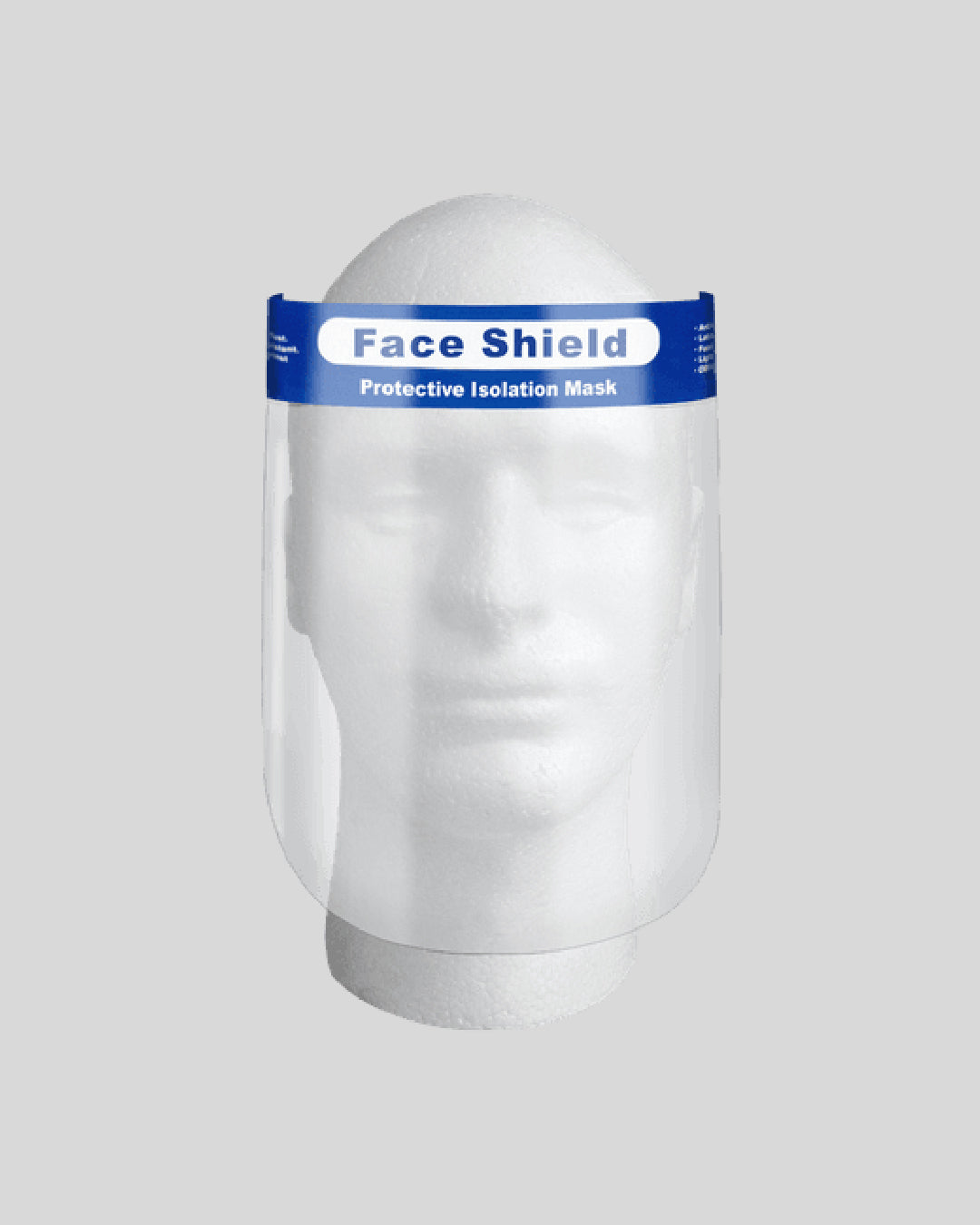 Transparent face shield