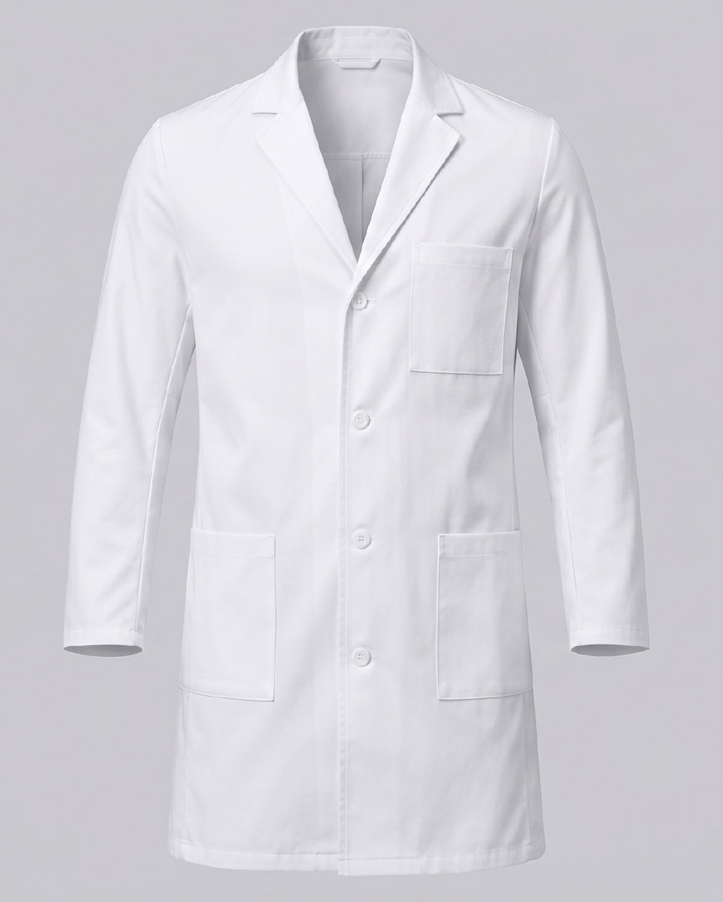 Classic notch collar lab coat