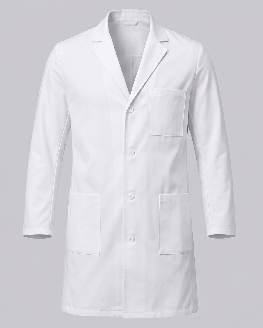 Classic notch collar lab coat