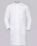 Modern mandarin collar lab coat