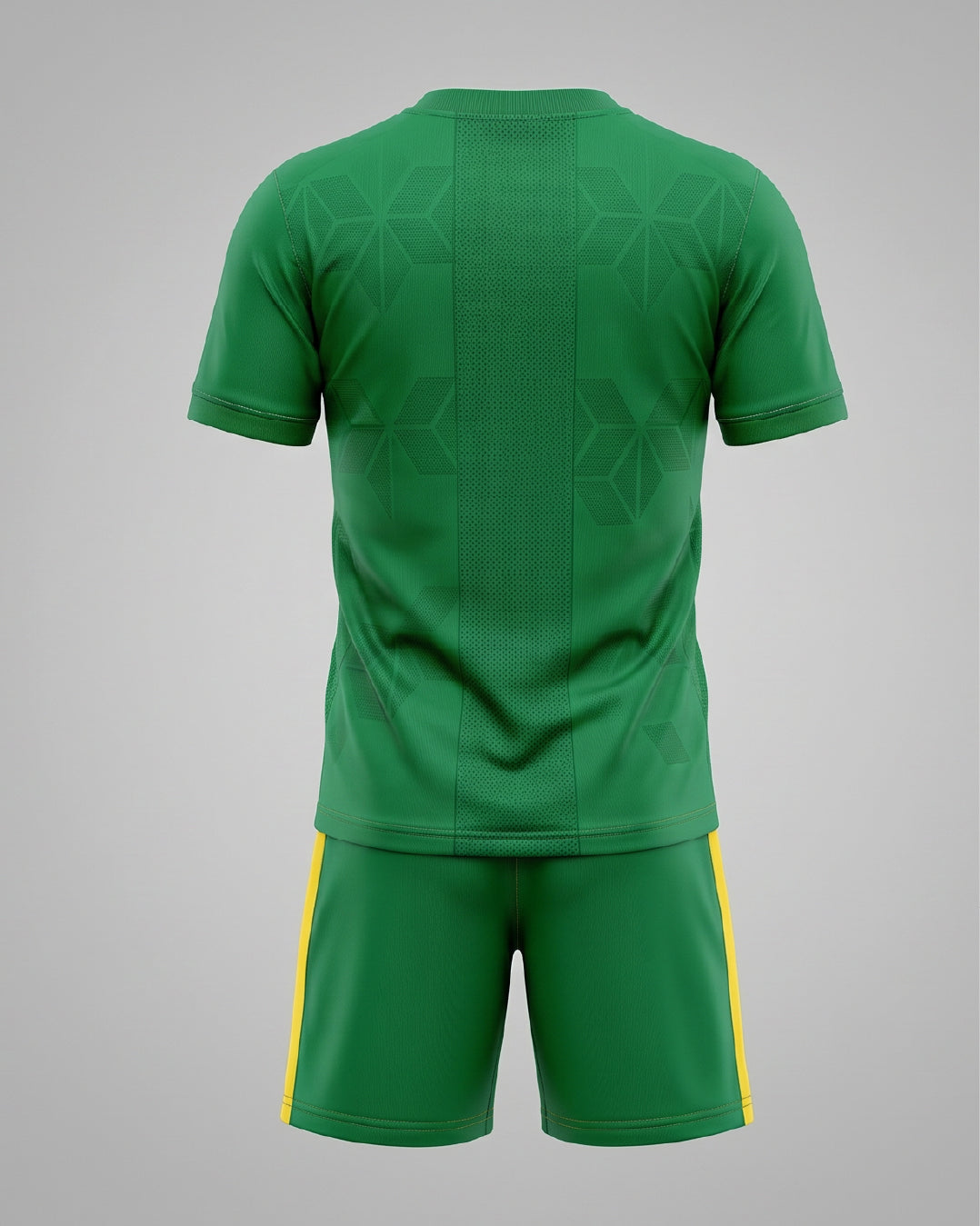 Geometric pattern performance soccer kit – athletic jersey set