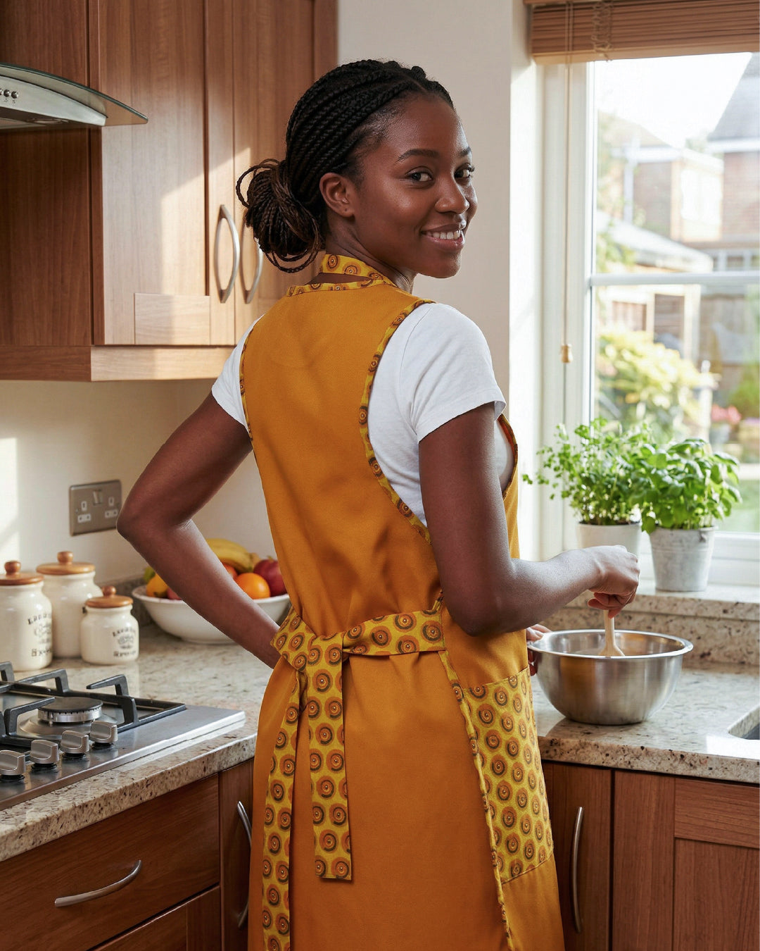 A007 - Mumzie dress with headwrap set